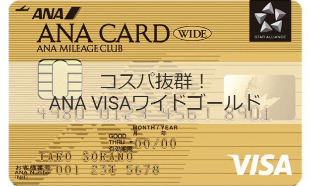 Ana Visaワイドゴールド はコスパ抜群 1万円弱でマイル付与率1 648